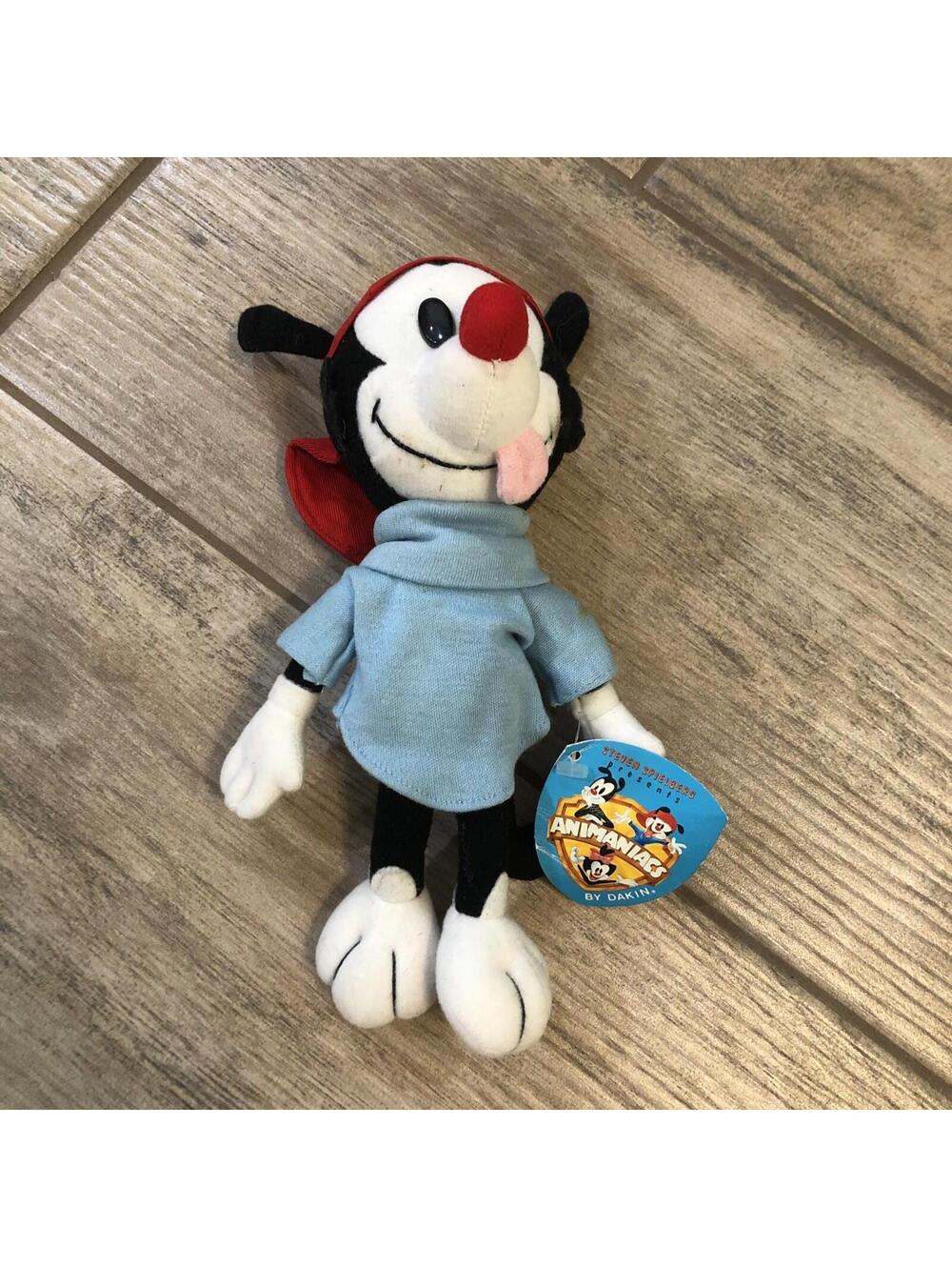 1994 Animaniacs Wakko Plush 11" w/ Tag - stains